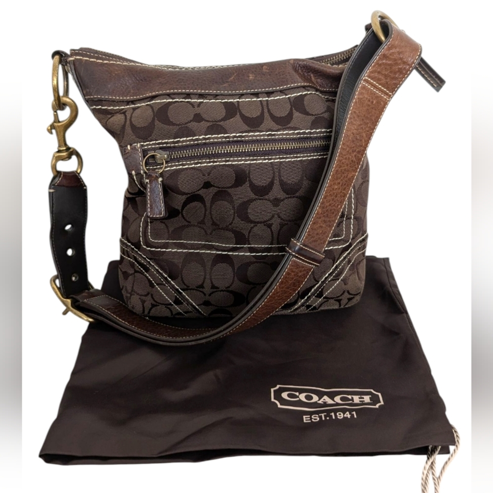Vintage Y2K Coach Signature Legacy Convertible Crossbody Bag‎ 10403